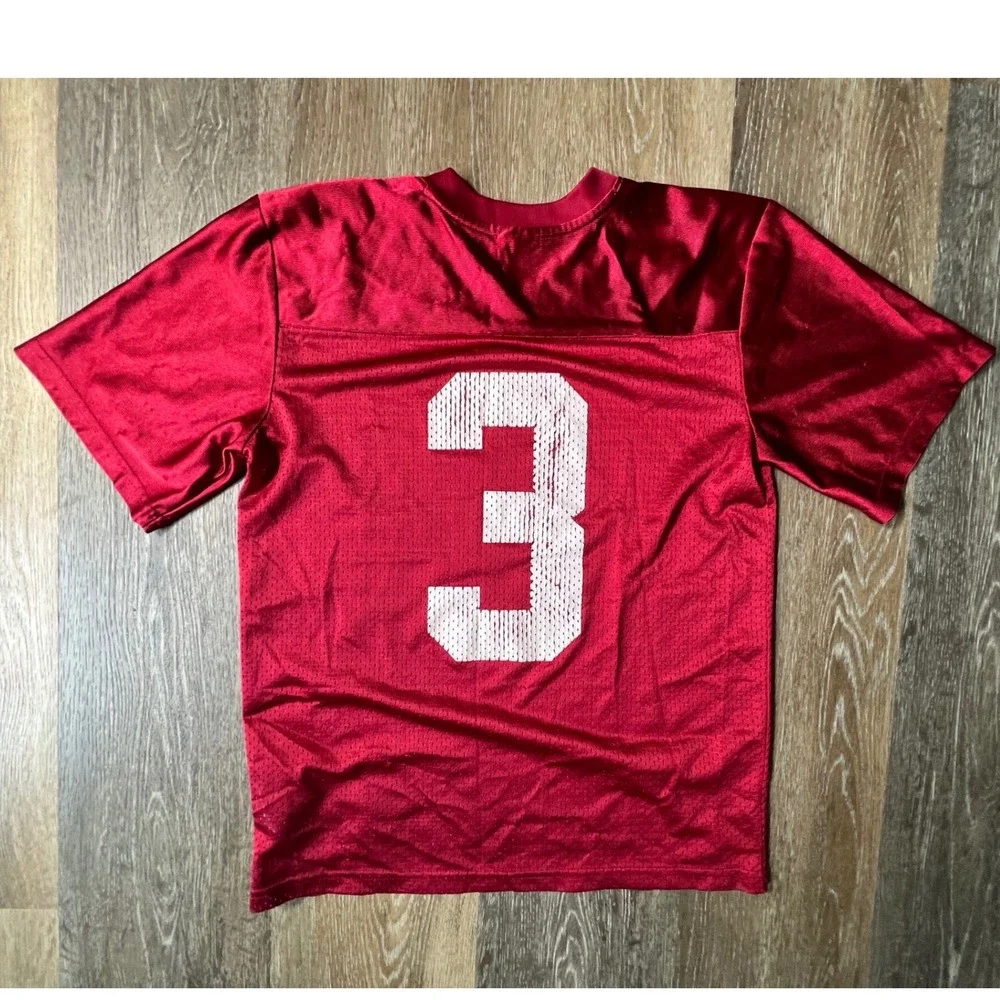 Nike Football Jersey Kids Medium Red Alabama Crimson Tide #3 Mesh NCAA